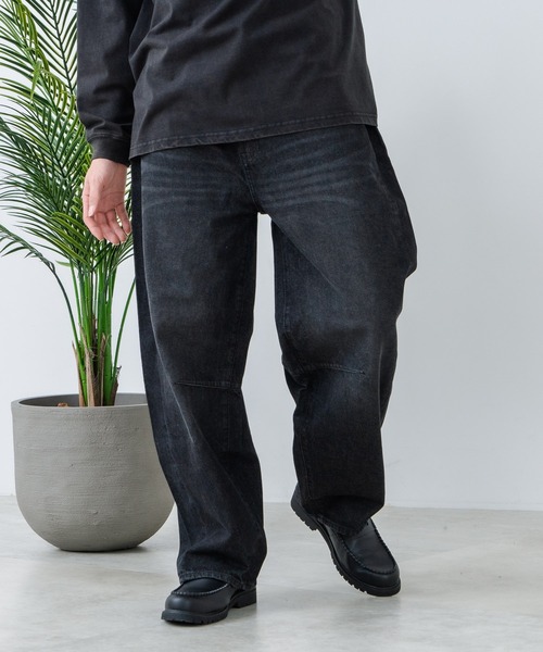 JEANS MATE（ジーンズメイト）の「【NEOSARTIC】バレルレッグイージーライトデニムパンツ（デニムパンツ・メンズ・ライトグレー/ブラック/ネイビー/クリアブルー・MEDIUM/LARGE/X-LARGE）」の10枚目の写真