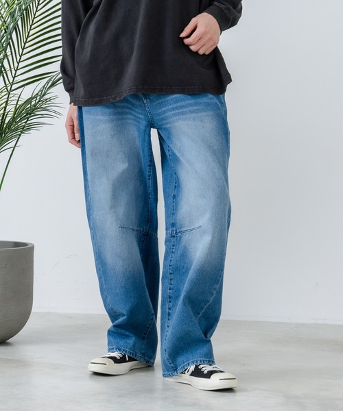 JEANS MATE（ジーンズメイト）の「【NEOSARTIC】バレルレッグイージーライトデニムパンツ（デニムパンツ・メンズ・ライトグレー/ブラック/ネイビー/クリアブルー・MEDIUM/LARGE/X-LARGE）」の18枚目の写真