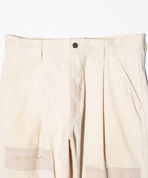 glamb（グラム）の「Remake Painter Chino Pants / リメイクペインターチノパンツ（チノパンツ・メンズ・ホワイト/ベージュ・S/M/L）」の18枚目の写真