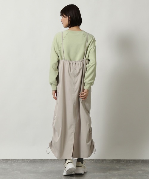 LAKOLE（ラコレ）の「カーゴキャミジャンスカ / 290715（ジャンパースカート・レディース・ブラック/グレー/アイボリー・FREE）」の5枚目の写真