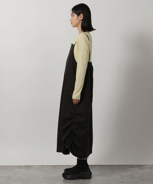 LAKOLE（ラコレ）の「カーゴキャミジャンスカ / 290715（ジャンパースカート・レディース・ブラック/グレー/アイボリー・FREE）」の13枚目の写真