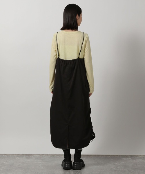 LAKOLE（ラコレ）の「カーゴキャミジャンスカ / 290715（ジャンパースカート・レディース・ブラック/グレー/アイボリー・FREE）」の14枚目の写真