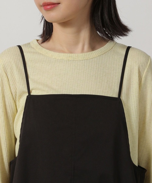 LAKOLE（ラコレ）の「カーゴキャミジャンスカ / 290715（ジャンパースカート・レディース・ブラック/グレー/アイボリー・FREE）」の15枚目の写真