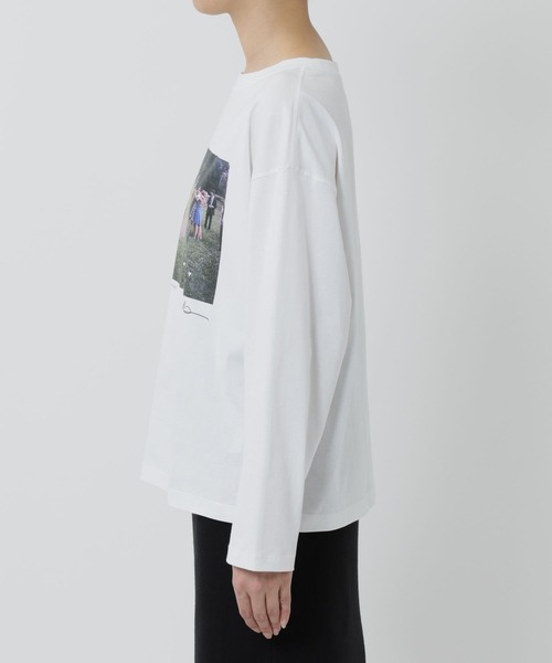 +81BRANCA(ハチイチブランカ)の「【81BRANCA】<別注>ナップサック付き Phototee set(Tシャツ/カットソー・レディース・チャコール/ホワイト・フリー)」の6枚目の写真