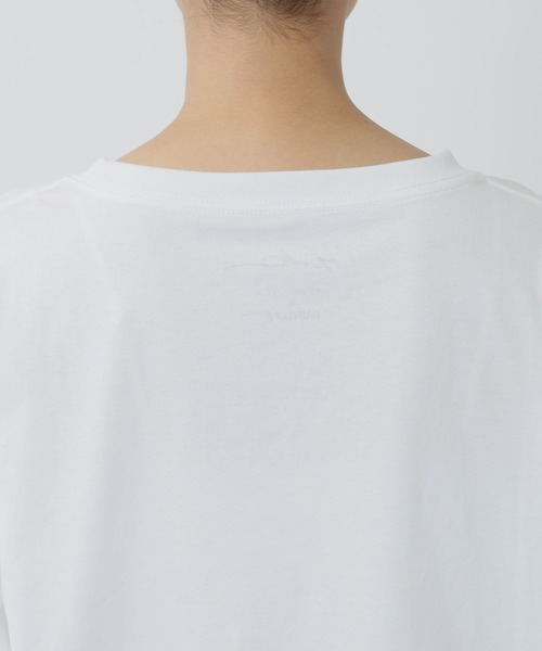 +81BRANCA(ハチイチブランカ)の「【81BRANCA】<別注>ナップサック付き Phototee set(Tシャツ/カットソー・レディース・チャコール/ホワイト・フリー)」の8枚目の写真