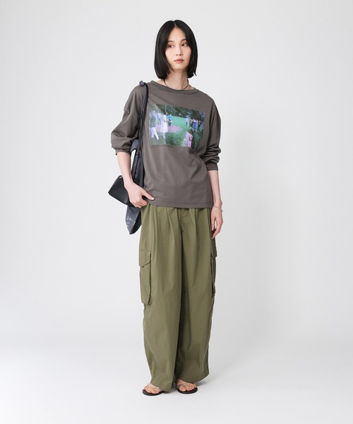 +81BRANCA(ハチイチブランカ)の「【81BRANCA】<別注>ナップサック付き Phototee set(Tシャツ/カットソー・レディース・チャコール/ホワイト・フリー)」の20枚目の写真