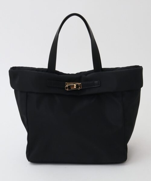 Tiara（ティアラ）の「ナイロントートバッグ（トートバッグ・レディース・ベージュ/ブラック・FREE）」の2枚目の写真