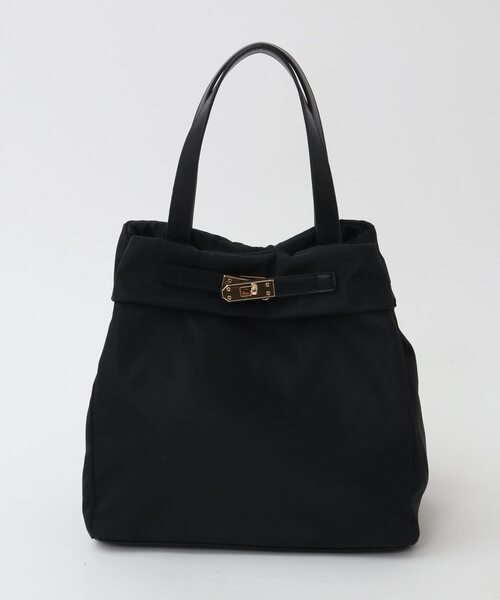 Tiara（ティアラ）の「ナイロントートバッグ（トートバッグ・レディース・ベージュ/ブラック・FREE）」の3枚目の写真