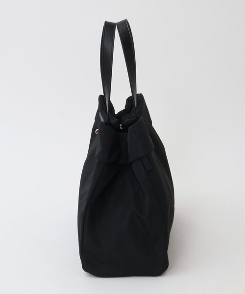 Tiara（ティアラ）の「ナイロントートバッグ（トートバッグ・レディース・ベージュ/ブラック・FREE）」の4枚目の写真