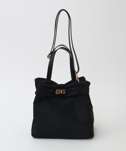 Tiara（ティアラ）の「ナイロントートバッグ（トートバッグ・レディース・ベージュ/ブラック・FREE）」の6枚目の写真