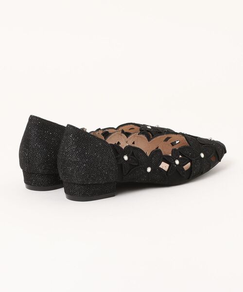 Bridget Birkin】フラワーカットワークラメパンプス(551032