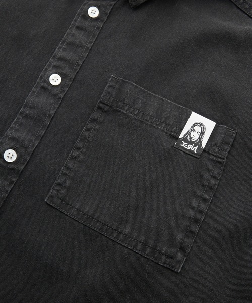 ブラウス シャツ FADED FACE S/S SHIRT レディース FADED FACE S/S SHIRT（シャツ/ブラウス）｜X-girl（エックス