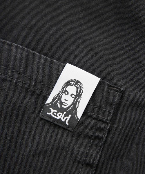 X-girl（エックスガール）の「FADED FACE S/S SHIRT（シャツ/ブラウス・レディース・ブラック/グレー/ピンク・S/M）」の7枚目の写真