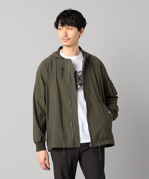 β MEN（ベータメン）の「メリル フーディーMA-1ブルゾン（ブルゾン・メンズ・ブラック/カーキ/グレー・M/L）」の7枚目の写真