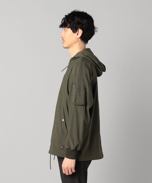 β MEN（ベータメン）の「メリル フーディーMA-1ブルゾン（ブルゾン・メンズ・ブラック/カーキ/グレー・M/L）」の5枚目の写真