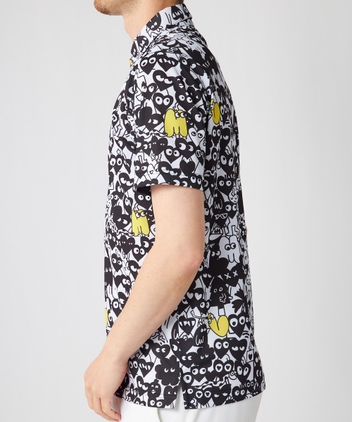 Loudmouth（ラウドマウス）の「LOUDMOUTH/ラウドマウス ゴルフウェア ブランド ロゴ 刺繍 総柄 ハーフボタン 半袖 シャツ ポロシャツ 吸汗速乾 UV 接触冷感（ポロシャツ・メンズ・その他1/その他2/その他3/その他4/その他6/その他5・LL/M/L）」の10枚目の写真