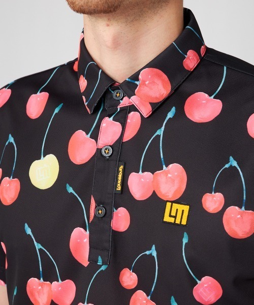 Loudmouth（ラウドマウス）の「LOUDMOUTH/ラウドマウス ゴルフウェア ブランド ロゴ 刺繍 総柄 ハーフボタン 半袖 シャツ ポロシャツ 吸汗速乾 UV 接触冷感（ポロシャツ・メンズ・その他1/その他2/その他3/その他4/その他6/その他5・LL/M/L）」の21枚目の写真
