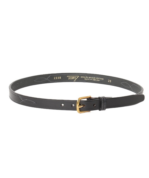 【RS】【TORY LEATHER】STITCHED PATTERN 3/4 BRIDLE LEATHER BELT