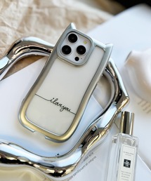 NOLITA LABORATORY（ノリータラボラトリー）の「【 NOLITA / ノリータ 】ネコ耳 シルバー フレーム アイフォンカバー アイフォンケース iPhone 11 / 11pro / 12 / 12pro / 13 / 13pro / 14 / 14pro / 15 / 15pro / 16 / 16pro / proMax / plus（スマホケース/カバー・キッズ）」
