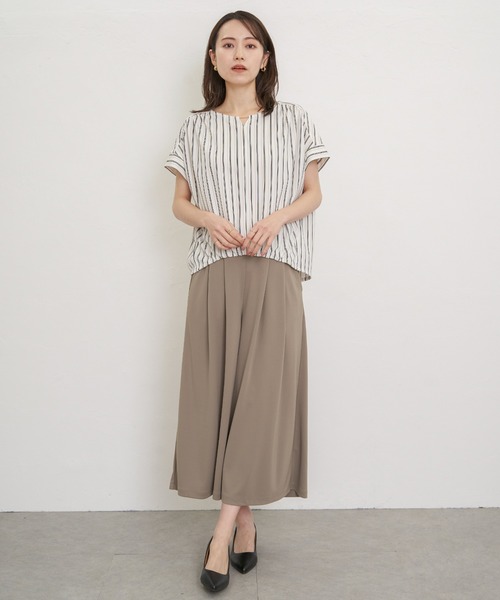 IKKA LOUNGE(イッカラウンジ)の「【接触冷感/セットアップ対応】GOKU楽冷感さらっとパンツ(その他パンツ・レディース・ベージュ/ブラック/ネイビー・M/L/S)」の10枚目の写真