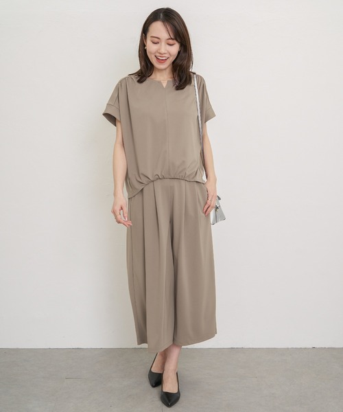 IKKA LOUNGE(イッカラウンジ)の「【接触冷感/セットアップ対応】GOKU楽冷感さらっとパンツ(その他パンツ・レディース・ベージュ/ブラック/ネイビー・M/L/S)」の13枚目の写真