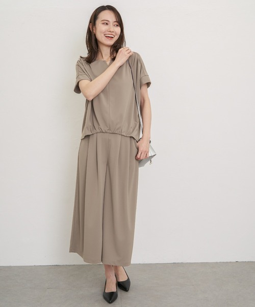 IKKA LOUNGE(イッカラウンジ)の「【接触冷感/セットアップ対応】GOKU楽冷感さらっとパンツ(その他パンツ・レディース・ベージュ/ブラック/ネイビー・M/L/S)」の14枚目の写真