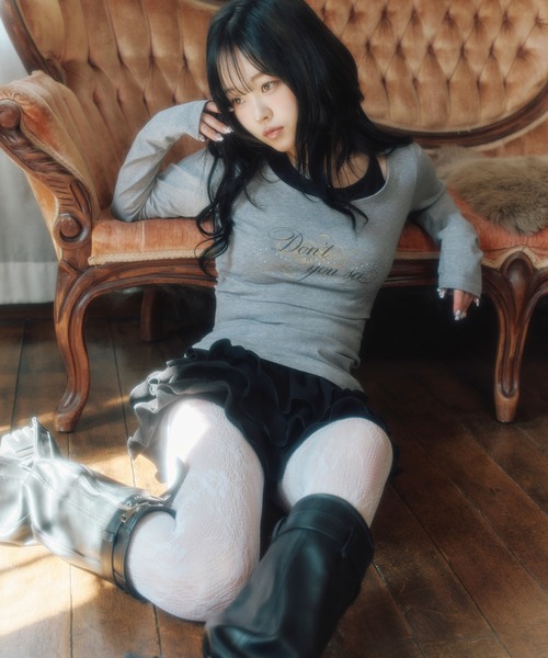 FCMM(エフシーエムエム)の「【日本限定】LAYERD TOP/レイヤードトップ(Tシャツ/カットソー・レディース・グレー/ピンク/ホワイト・SMALL/MEDIUM)」の20枚目の写真