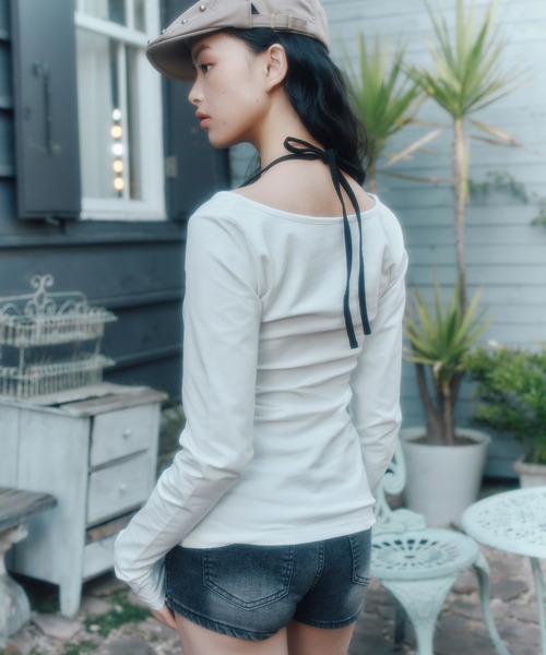 FCMM(エフシーエムエム)の「【日本限定】LAYERD TOP/レイヤードトップ(Tシャツ/カットソー・レディース・グレー/ピンク/ホワイト・SMALL/MEDIUM)」の14枚目の写真