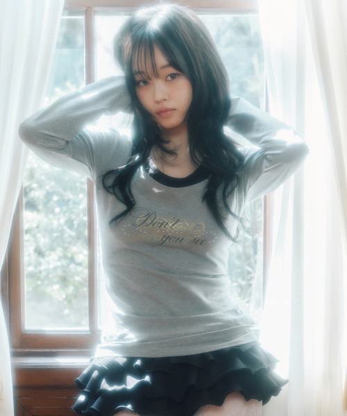 FCMM(エフシーエムエム)の「【日本限定】LAYERD TOP/レイヤードトップ(Tシャツ/カットソー・レディース・グレー/ピンク/ホワイト・SMALL/MEDIUM)」の8枚目の写真