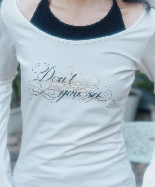 FCMM(エフシーエムエム)の「【日本限定】LAYERD TOP/レイヤードトップ(Tシャツ/カットソー・レディース・グレー/ピンク/ホワイト・SMALL/MEDIUM)」の9枚目の写真