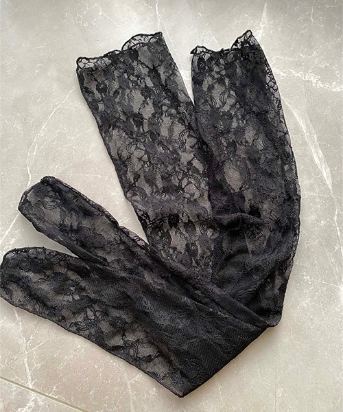 c.u.l（シーユーエル）の「フラワーレース ニーハイソックス レースソックス cula1127（ソックス/靴下・レディース・ブラック/アイボリー/ピンク/ホワイト・FREE）」の22枚目の写真