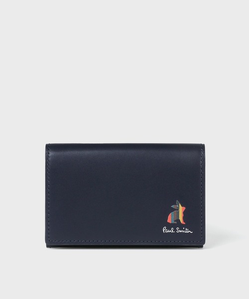 新品未使用】Paul Smith 名刺入れ PSC175A ネイビー クロップドロゴ
