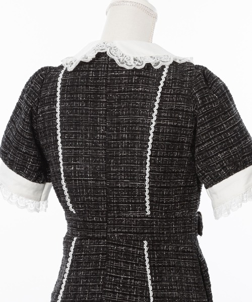 セール】キラキラハートキルティングサマーツイードワンピース