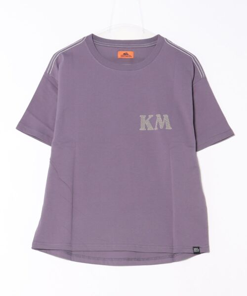 KRIFF MAYER Lady's Collection(クリフメイヤーレディースコレクション)の「【綿100%】バンダナプリントゆるT(Tシャツ/カットソー・レディース・イエロー/ブラック/セージグリーン/グレー/オフホワイト/カラフル/パープル・LARGE/MEDIUM)」の9枚目の写真