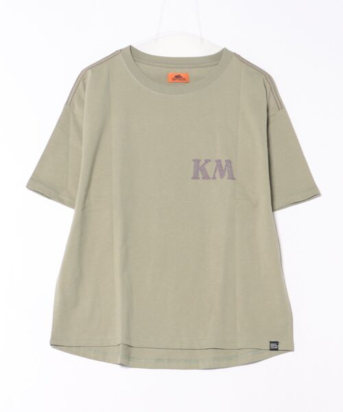 KRIFF MAYER Lady's Collection(クリフメイヤーレディースコレクション)の「【綿100%】バンダナプリントゆるT(Tシャツ/カットソー・レディース・イエロー/ブラック/セージグリーン/グレー/オフホワイト/カラフル/パープル・LARGE/MEDIUM)」の11枚目の写真