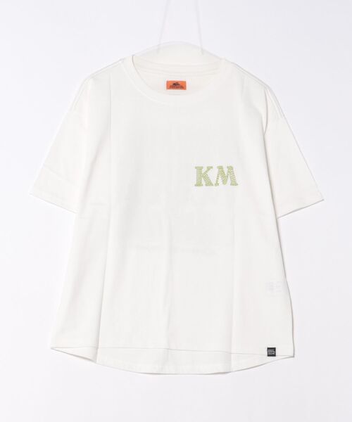 KRIFF MAYER Lady's Collection(クリフメイヤーレディースコレクション)の「【綿100%】バンダナプリントゆるT(Tシャツ/カットソー・レディース・イエロー/ブラック/セージグリーン/グレー/オフホワイト/カラフル/パープル・LARGE/MEDIUM)」の12枚目の写真