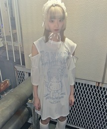 DARRDY | 【DARRDY/ダーディー】肩ジップオーバーサイズTシャツ/nuneちゃん(Tシャツ/カットソー)