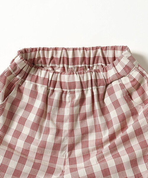 B:MING by BEAMS（ビーミングバイビームス）の「チェック 裾フリル キュロット 2025SS（100～140cm）（その他パンツ・キッズ・レッド/ブルー・100/110/120/130/140）」の11枚目の写真