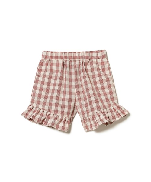 B:MING by BEAMS（ビーミングバイビームス）の「チェック 裾フリル キュロット 2025SS（100～140cm）（その他パンツ・キッズ・レッド/ブルー・100/110/120/130/140）」の19枚目の写真