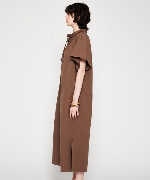 cloenc（クロエンス）の「【手洗い可】フリルリボンワンピース（ワンピース・レディース・ブラック/キャメル・02/01）」の5枚目の写真