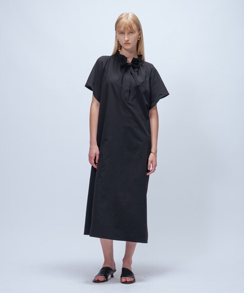 cloenc（クロエンス）の「【手洗い可】フリルリボンワンピース（ワンピース・レディース・ブラック/キャメル・02/01）」の9枚目の写真