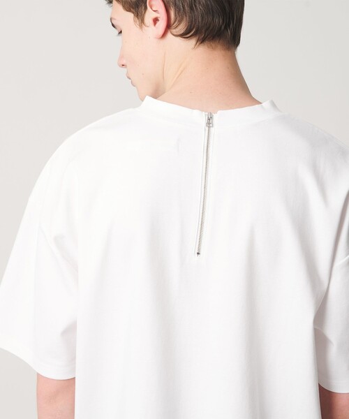 MONKEY TIME(モンキータイム)の「ポンチ バックジップ Tシャツ(Tシャツ/カットソー・メンズ・ホワイト/ブラック/ネイビー・XL/L/M/S)」の1枚目の写真