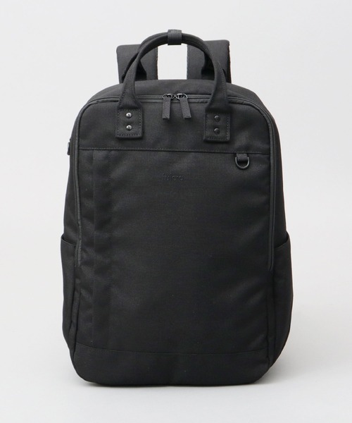 fulcro(フルクロ)の「fulcro フルクロ 撥水 14ポケット バックパック オブロング ビジネスリュック A4サイズ・15インチPC収納対応 Cityシリーズ 19L(バックパック/リュック・メンズ・ブラック・FREE)」の18枚目の写真