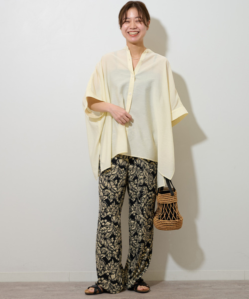 JOURNAL STANDARD relume(ジャーナルスタンダード レリューム)の「《追加》シアーポンチョシャツ(シャツ/ブラウス・レディース・ブラック/アイボリー/カーキ・FREE)」の12枚目の写真