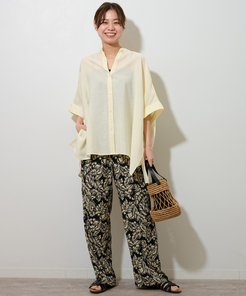 JOURNAL STANDARD relume(ジャーナルスタンダード レリューム)の「《追加》シアーポンチョシャツ(シャツ/ブラウス・レディース・ブラック/アイボリー/カーキ・FREE)」の14枚目の写真
