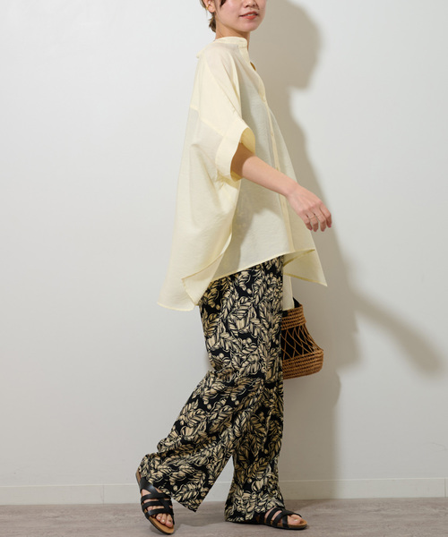 JOURNAL STANDARD relume(ジャーナルスタンダード レリューム)の「《追加》シアーポンチョシャツ(シャツ/ブラウス・レディース・ブラック/アイボリー/カーキ・FREE)」の15枚目の写真