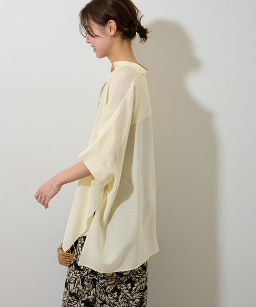 JOURNAL STANDARD relume シアーポンチョシャツ JOURNAL STANDARD relume｜《追加》シアーポンチョシャツ
