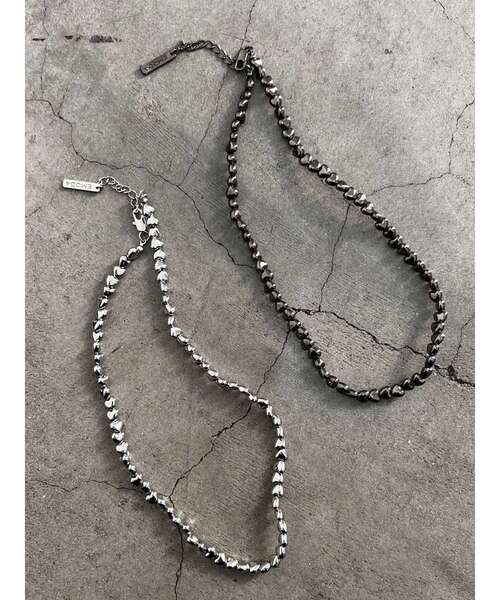 EMODA（エモダ）の「ハートビーズネックレス（ネックレス・レディース・シルバー/ブラック・FREE）」の3枚目の写真