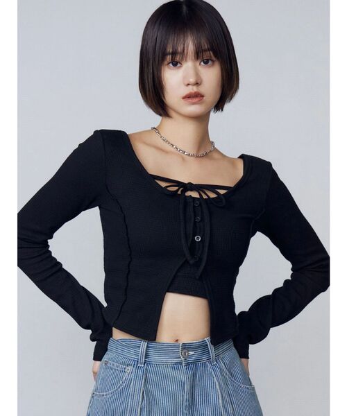 EMODA（エモダ）の「ハートビーズネックレス（ネックレス・レディース・シルバー/ブラック・FREE）」の5枚目の写真