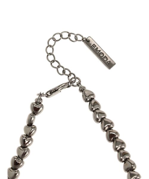 EMODA（エモダ）の「ハートビーズネックレス（ネックレス・レディース・シルバー/ブラック・FREE）」の10枚目の写真